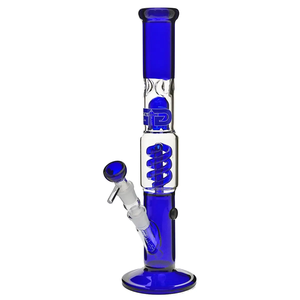 Grace bong in vetro "Straight Blue Samantha" 39cm