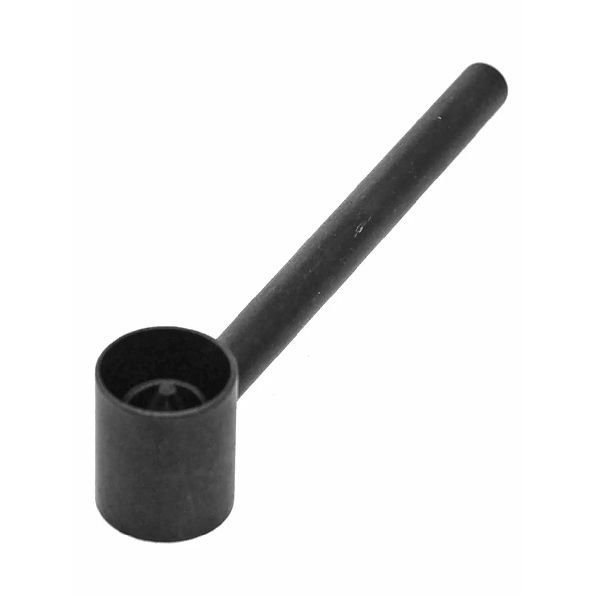 Pipa in metallo per fumare sin retina, nera