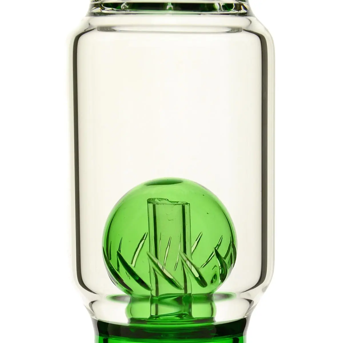 Grace Glass Bong in vetro "Rounded Green Ramona" 35 cm