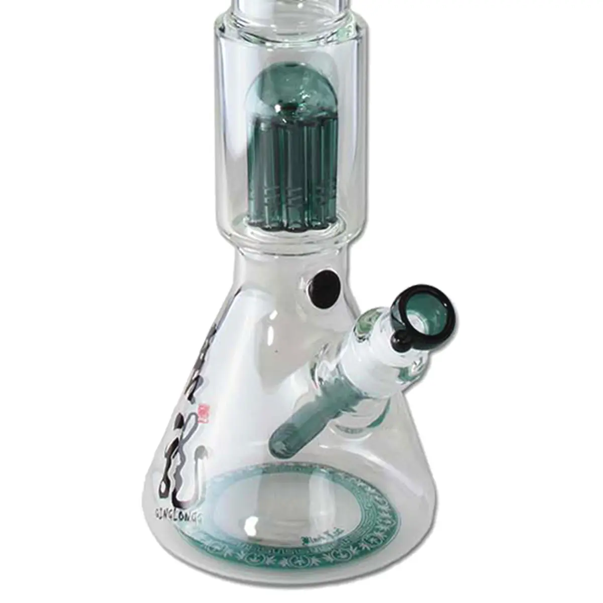 Bong percolatore Black Leaf 'Qinglong' 49 cm cono