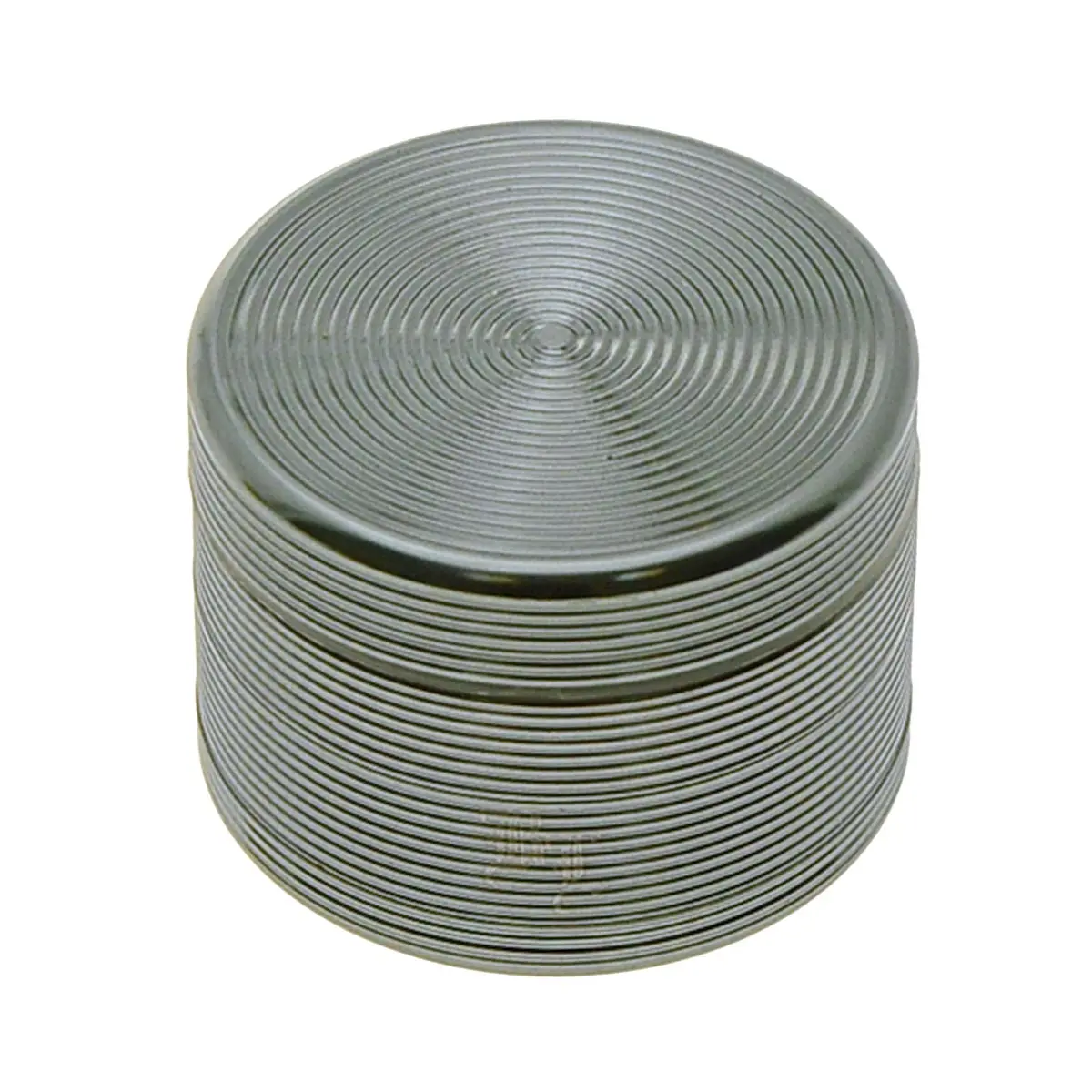 Black Leaf Grinder per polline nero con scanalature grigio