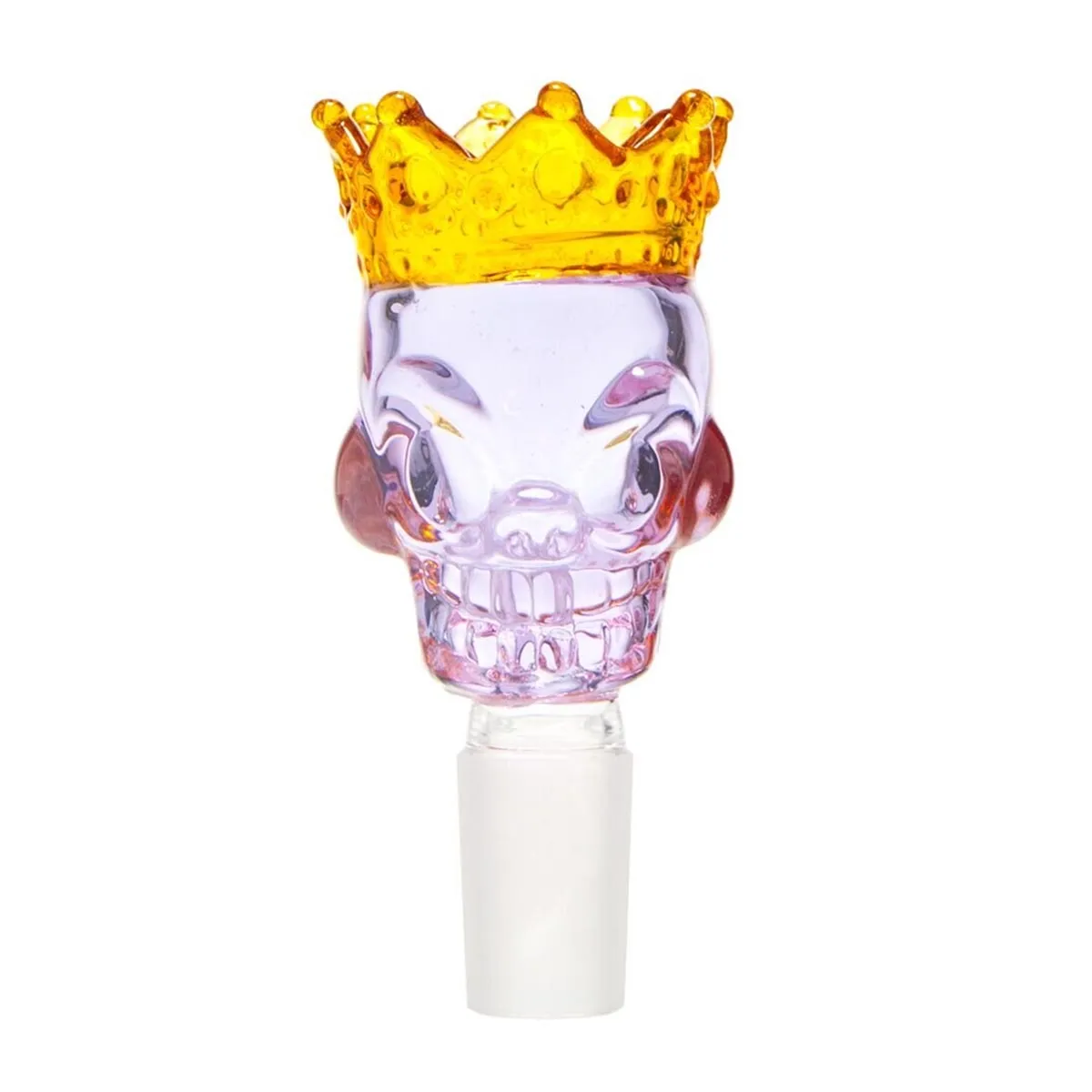 Skull King Bowl braciere in vetro viola / oro