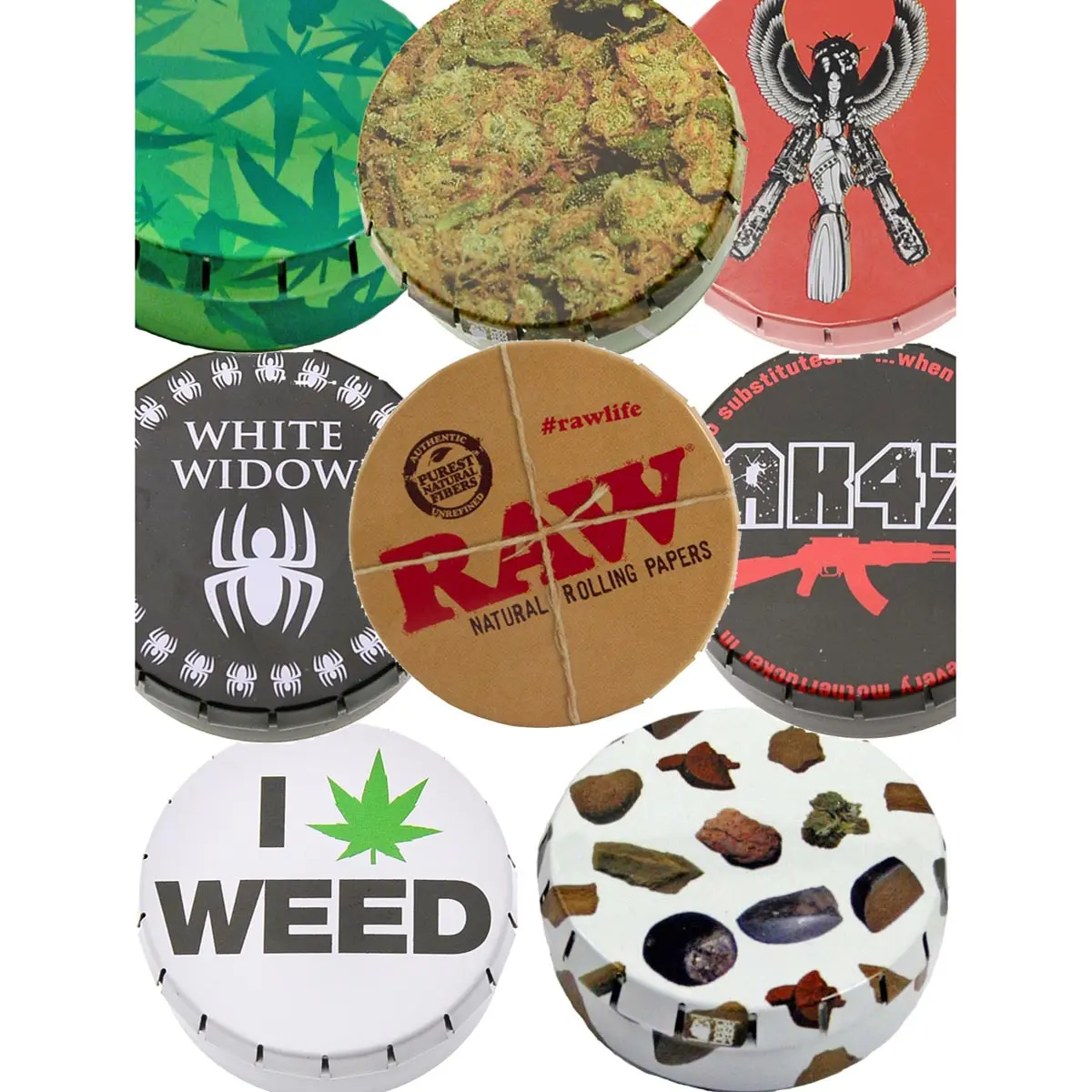 Headcase scatola in metallo - vari disegni