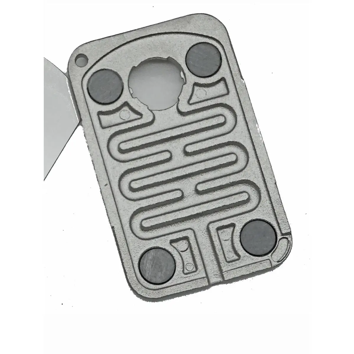 Silver Palm Leaf pipa magnetica argento