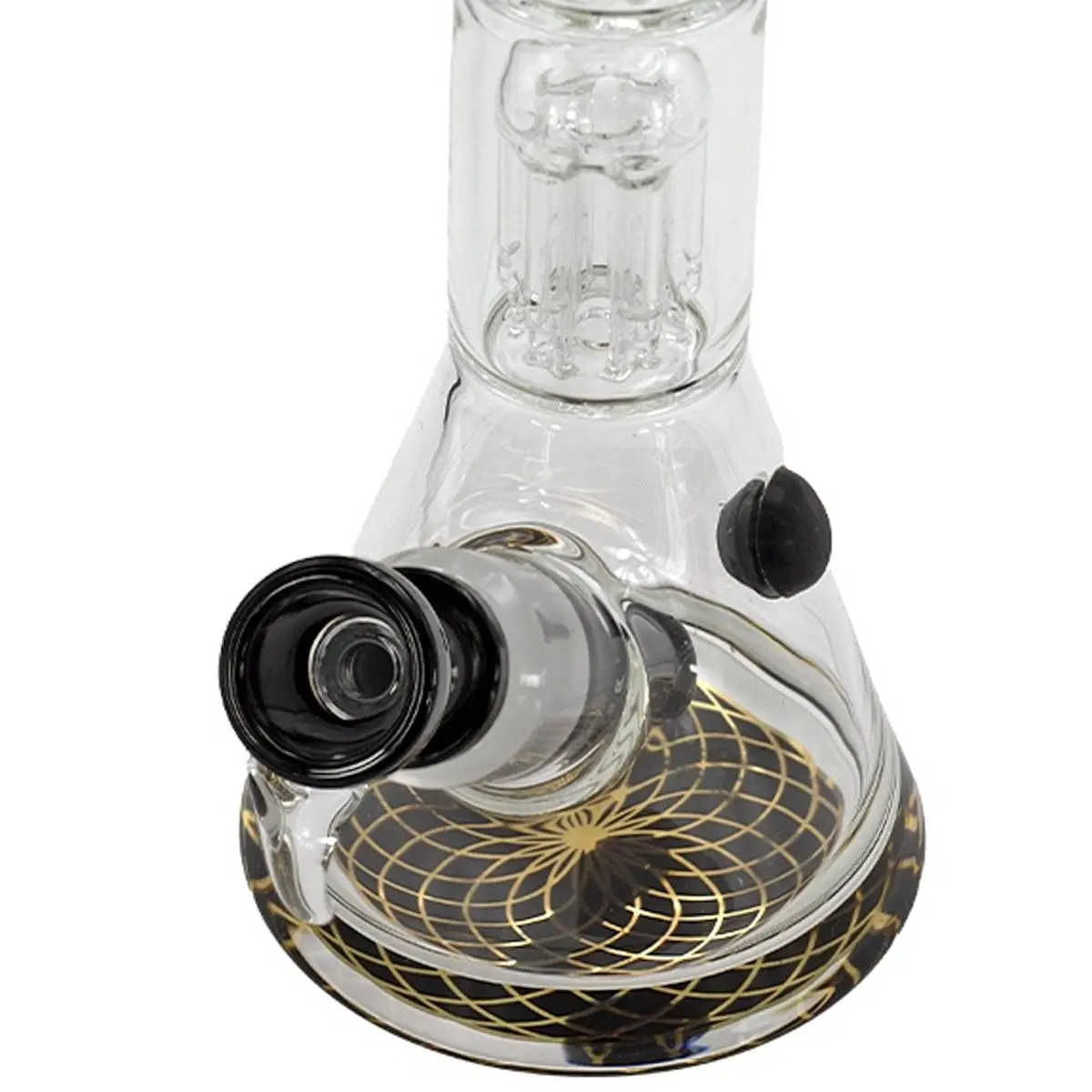 Grace Glass 'Becher mit dreifachem Baum-Perkolator' 40 cm nero
