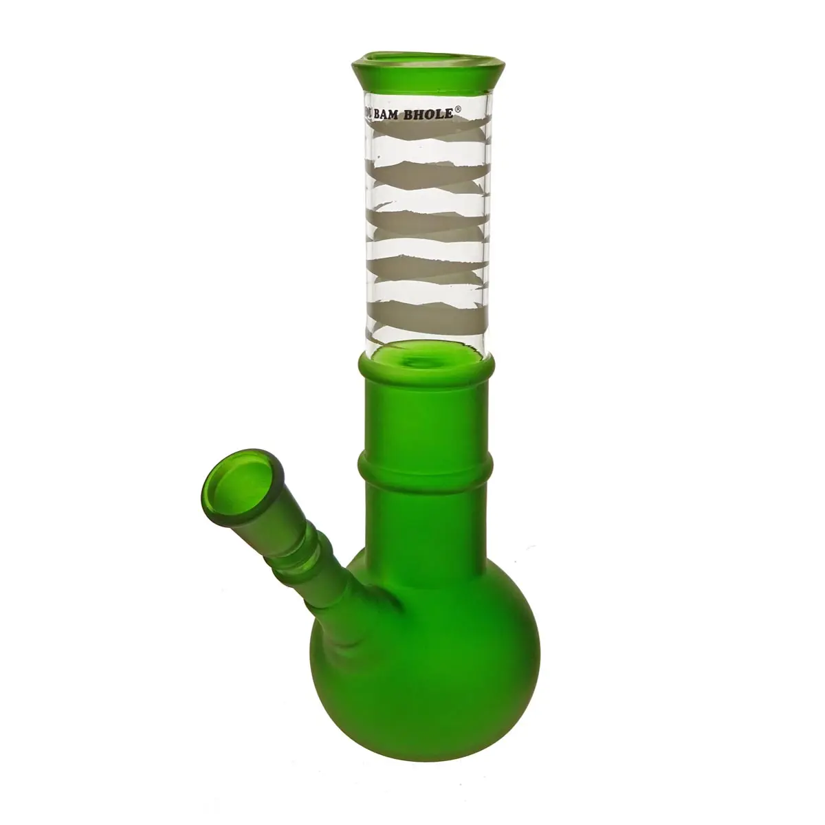 Bong in vetro sabbiato 24cm 14,5mm verde