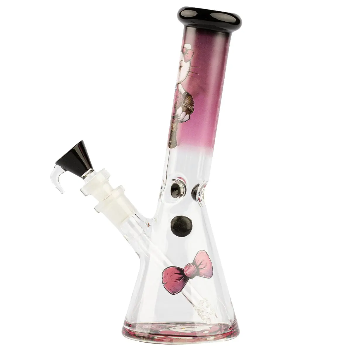 Grace Glass Bong per ghiaccio 'Angry Cat' 27 cm