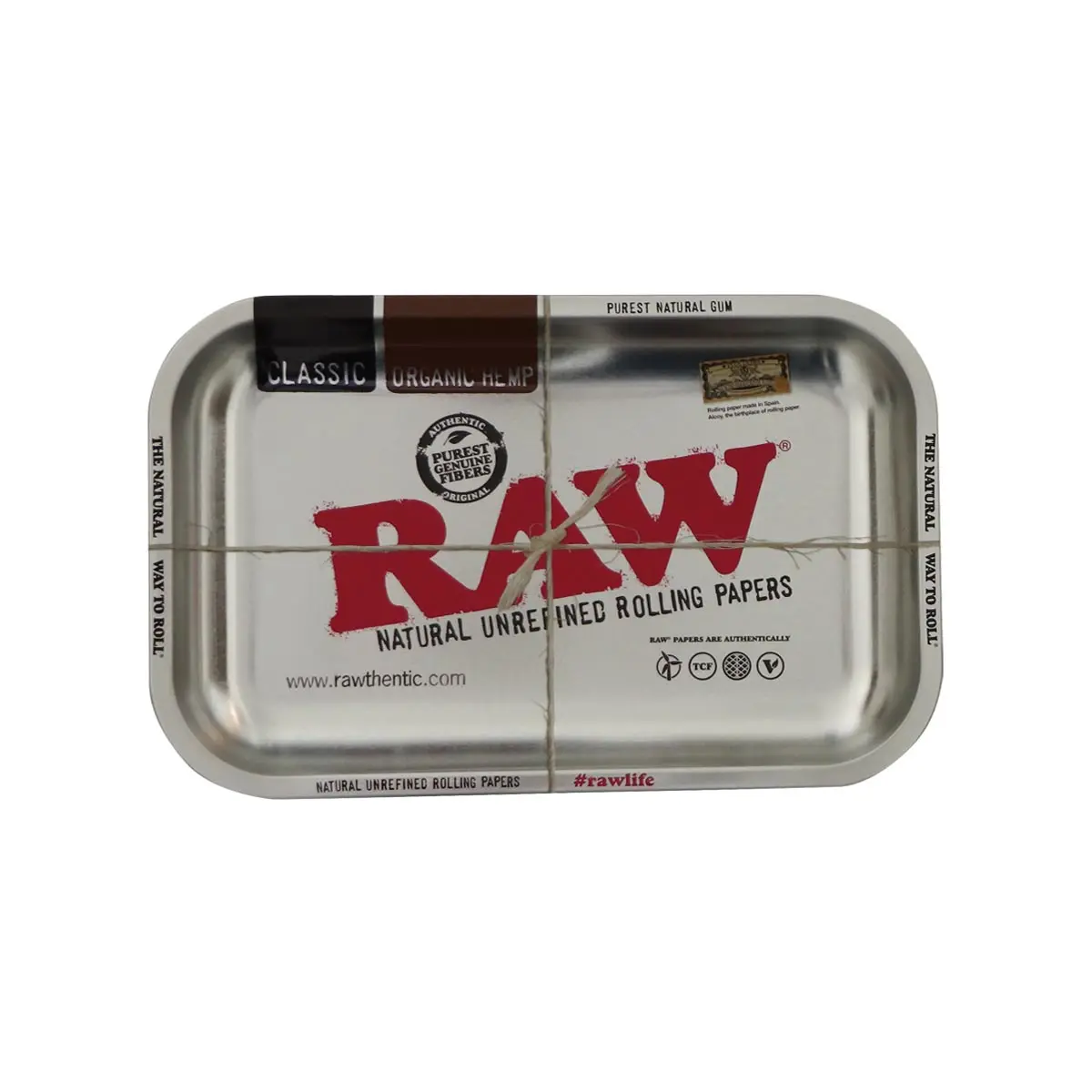 RAW Rolling Tray vassoio per rollare Small Metallico