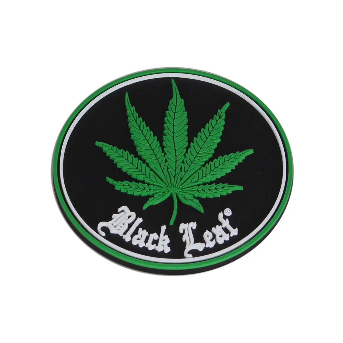 Sottobicchiere in silicone Black Leaf  "Weed"