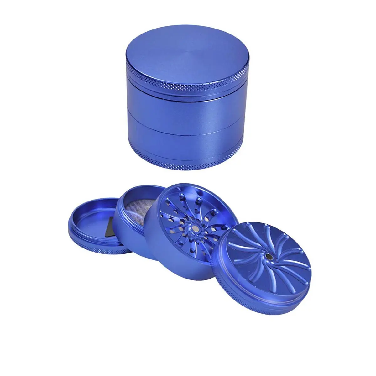 Masher Grinder in Alluminio blu