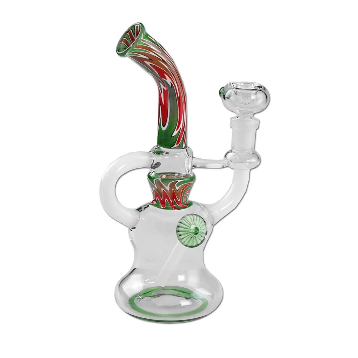Recycler Vetro Arte Bong verde