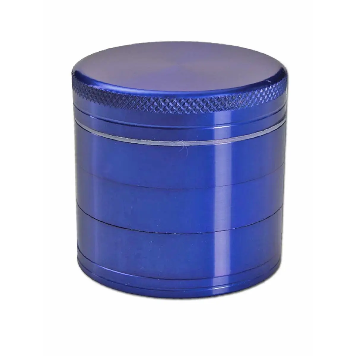 Grinder in alluminio 5 pezzi con doppio setaccio blu