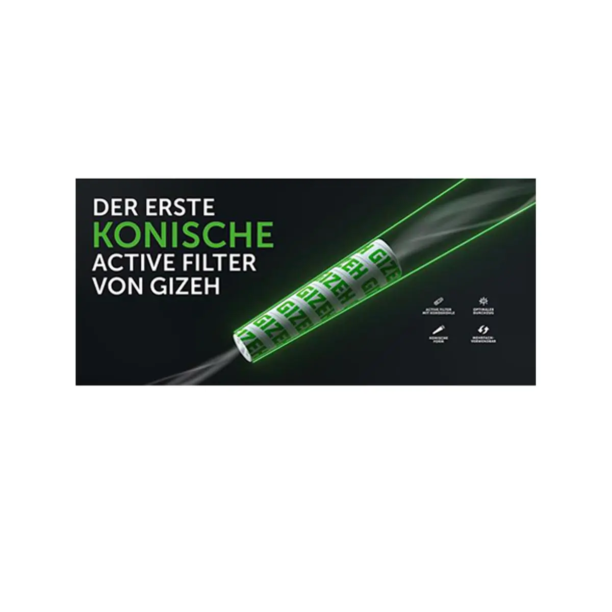 Filtro attivo GIZEH conico 10x