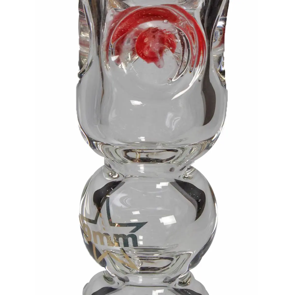 Black Leaf 9mm Bong "Solid Smokynator" rosso/giallo