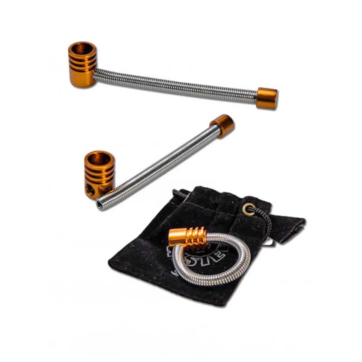 Twister pipa in metallo Spring Pipe S arancione