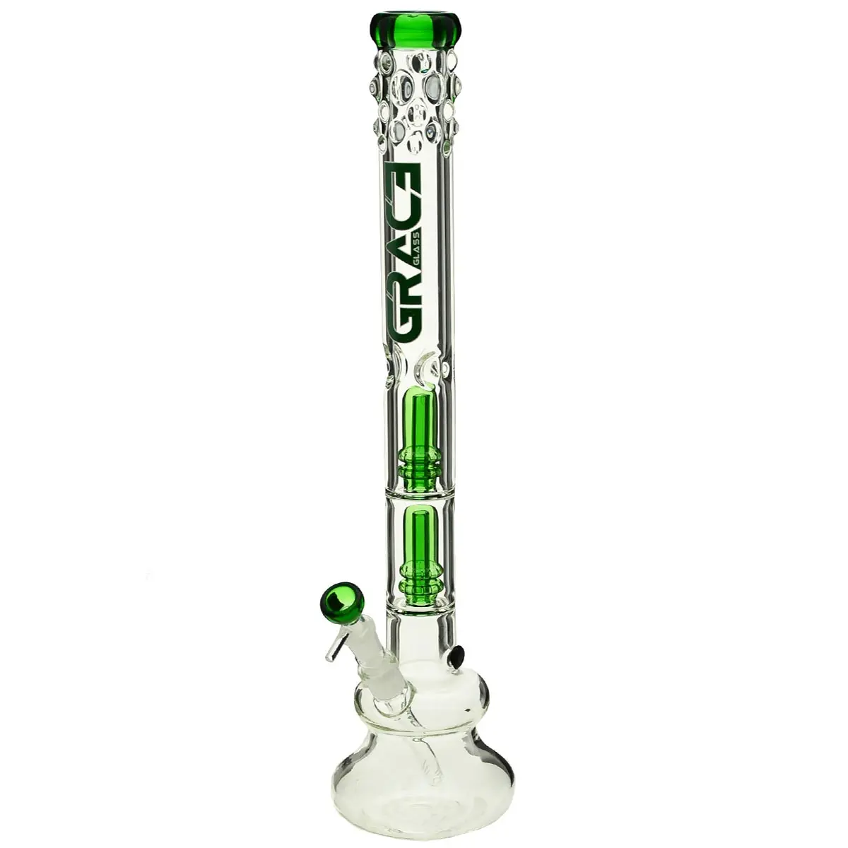 Grace bong in vetro "Green Appetent April" 56cm