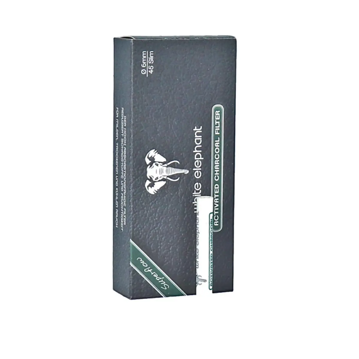 White Elephant Filtro a carbone attivo 6mm - 45pcs