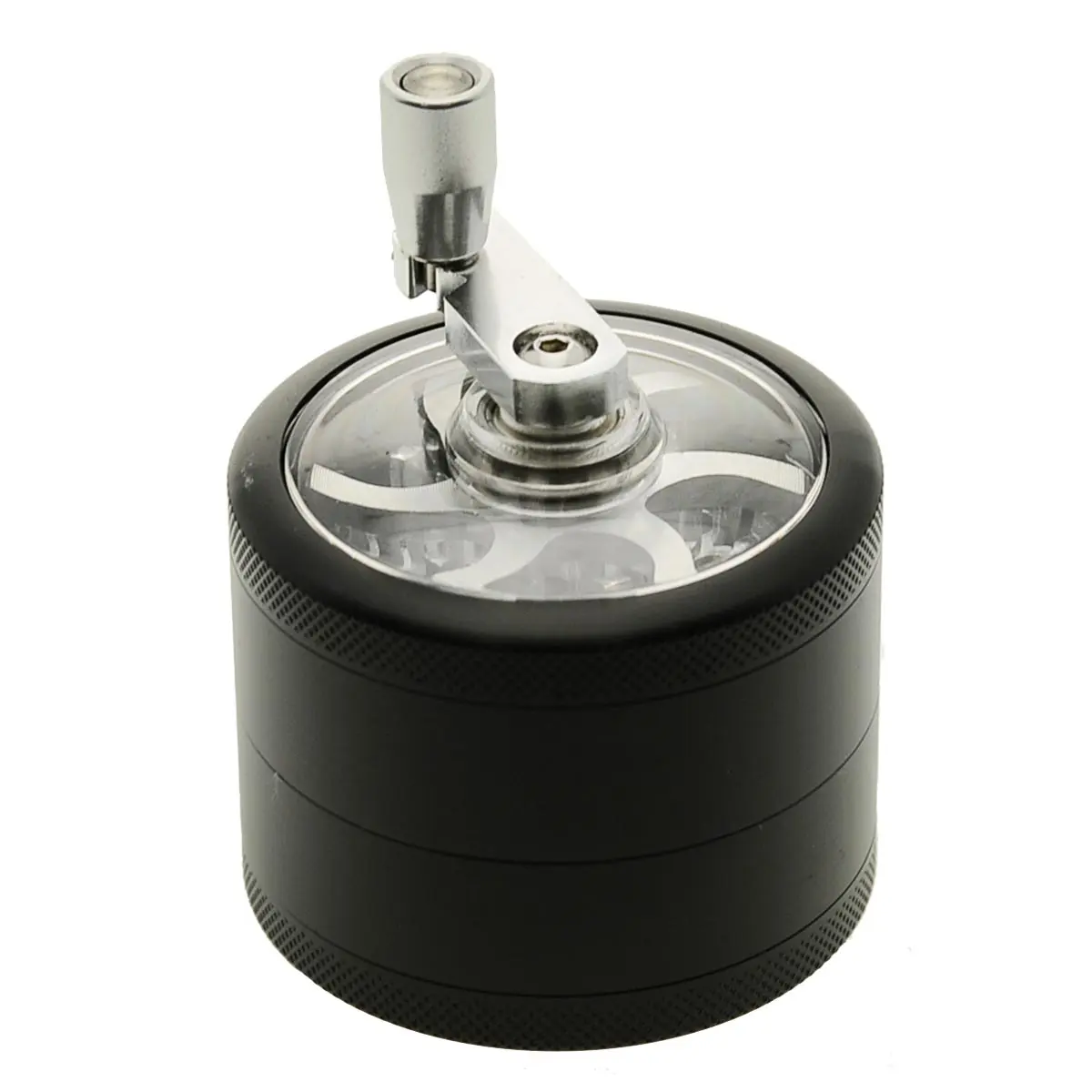 Grinder con finestra e manovella nero