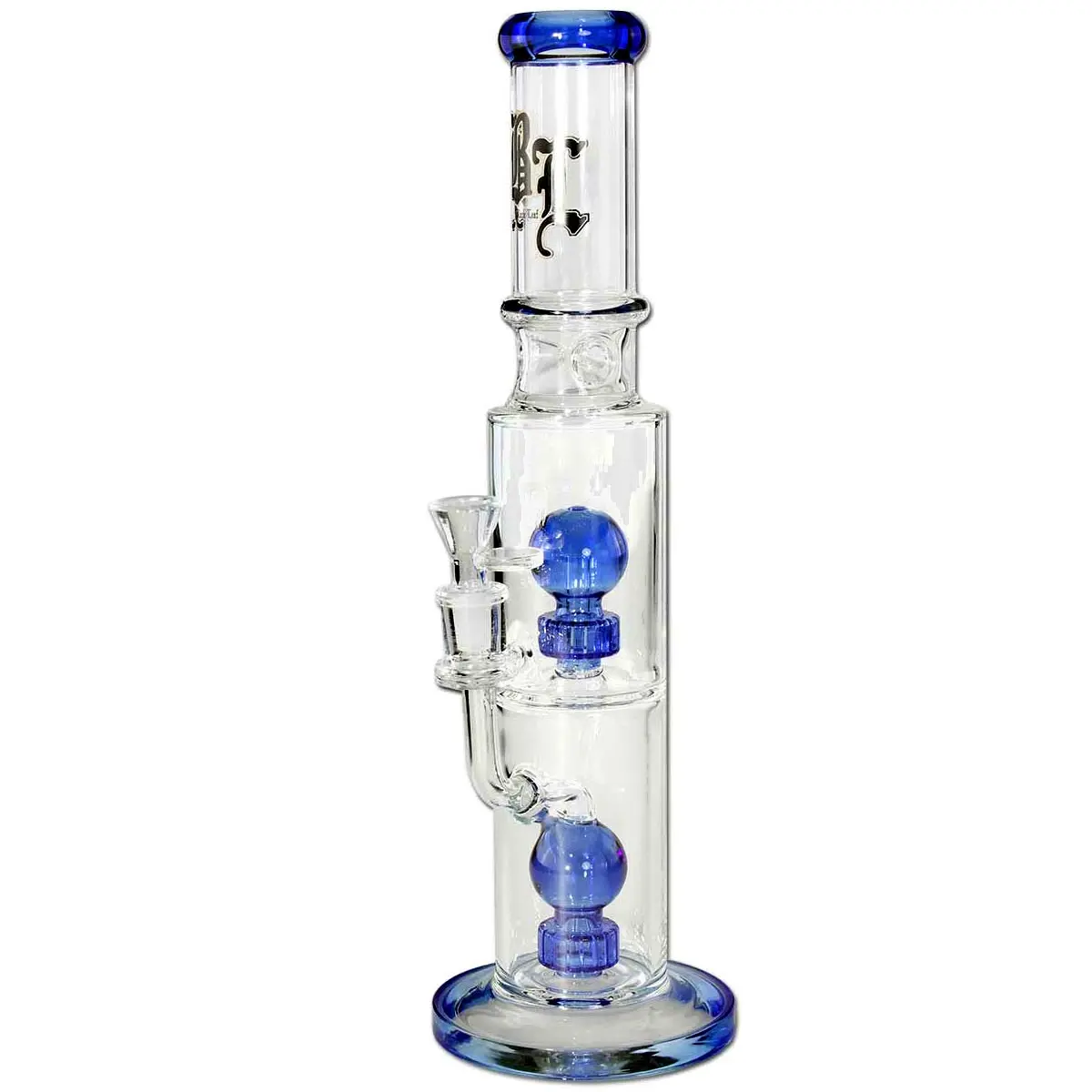 Black Leaf Bong con Percolatore 'Blue Hour' 37cm