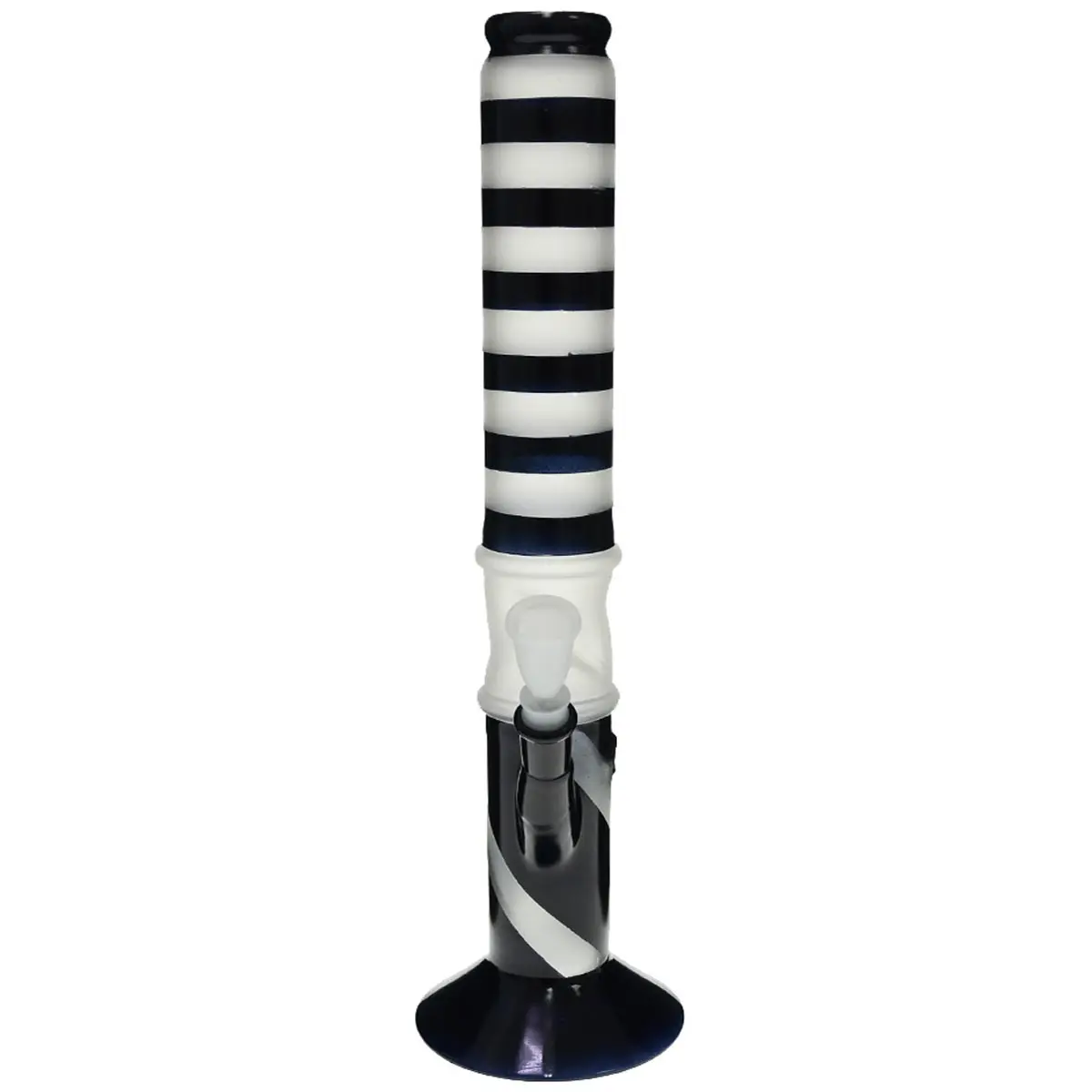 Bong in vetro nero ICE sabbiato 43cm