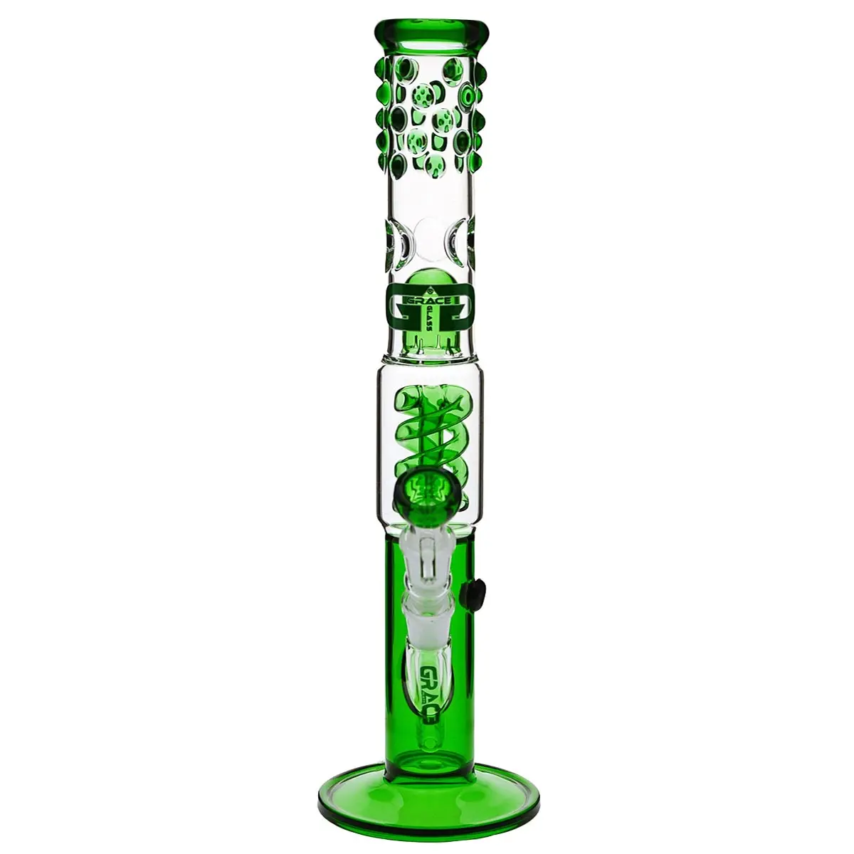 Grace bong in vetro "Slender Green Sarah" 38 cm