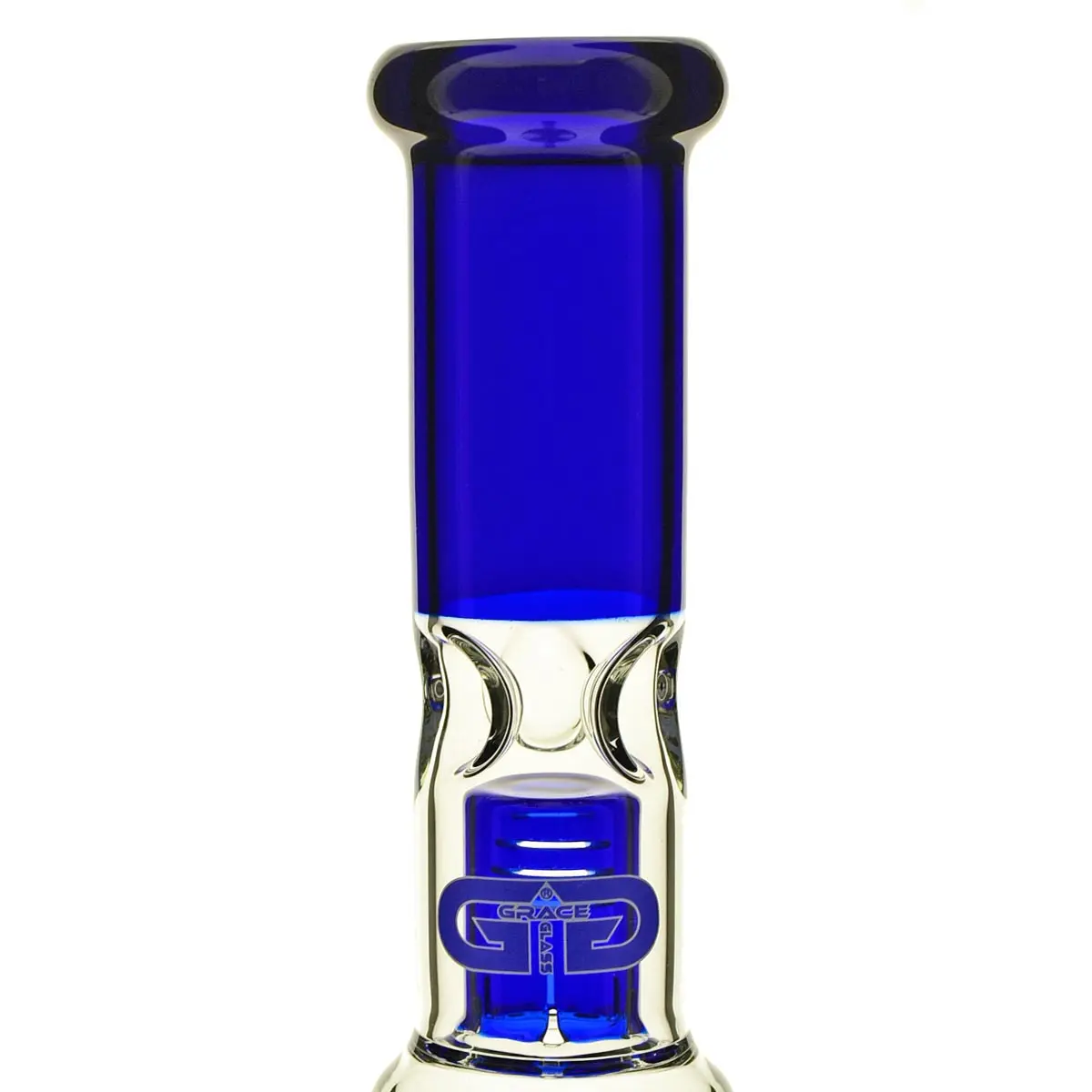 Grace Glass Bong in vetro "Blue Dangly Donald" 39 cm