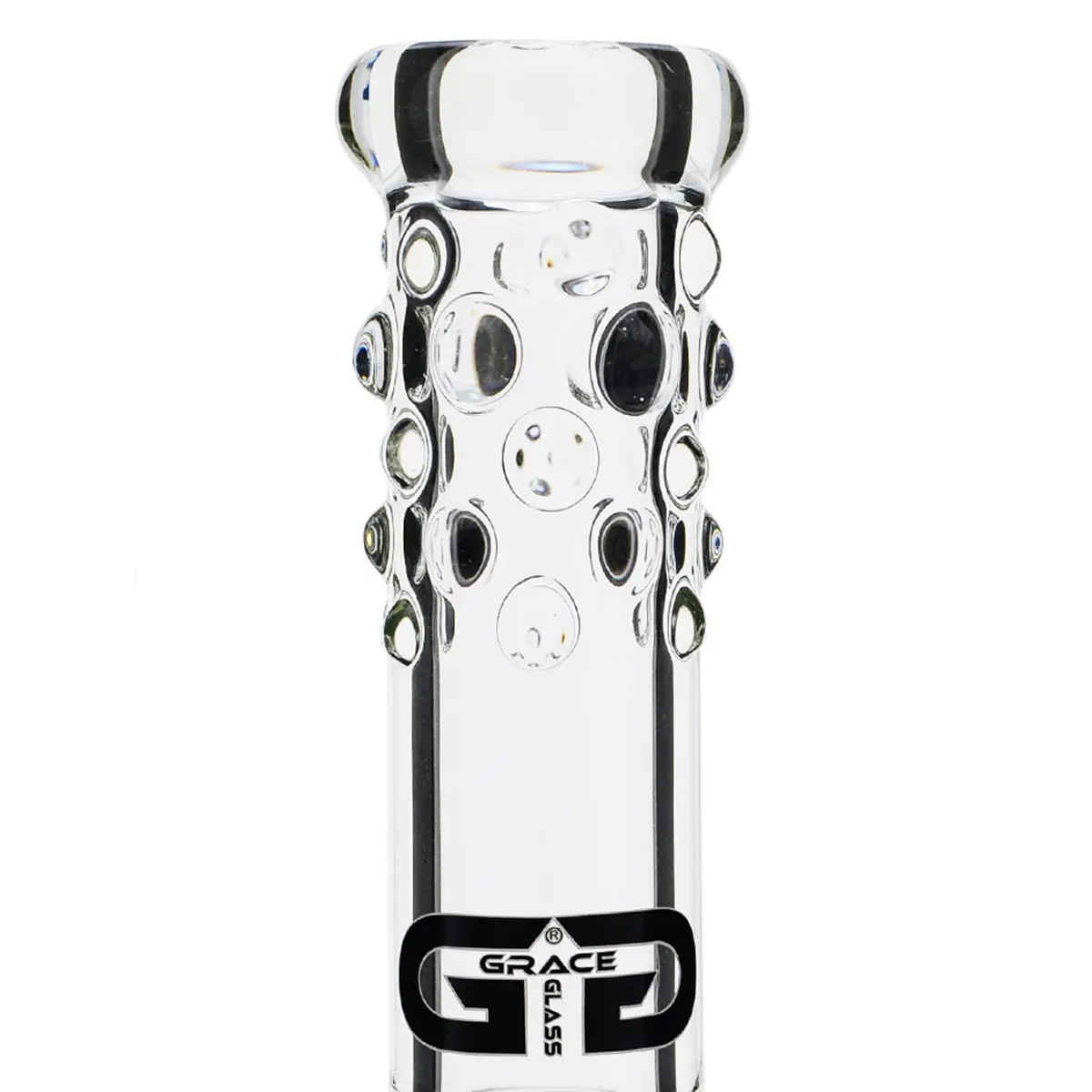 Grace bong in vetro "Bling Bling Bianca" 46 cm