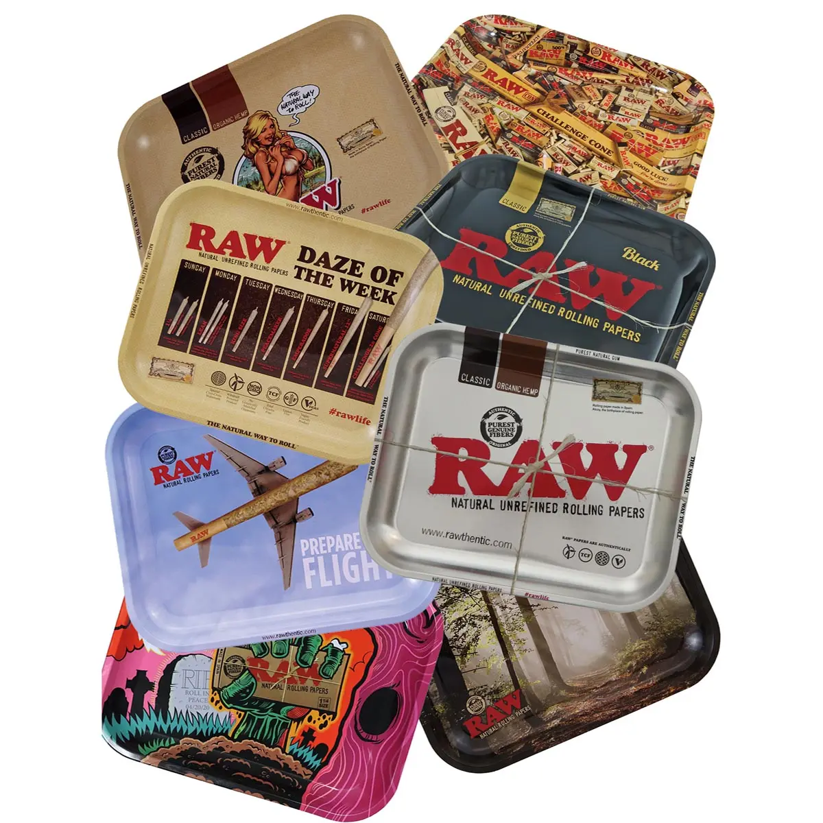 RAW Rolling Tray vassoio per rollare Medium