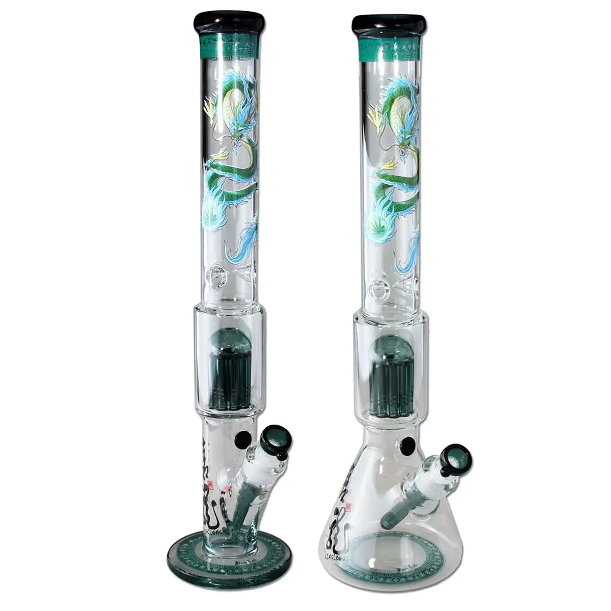 Bong percolatore Black Leaf 'Qinglong' 49 cm