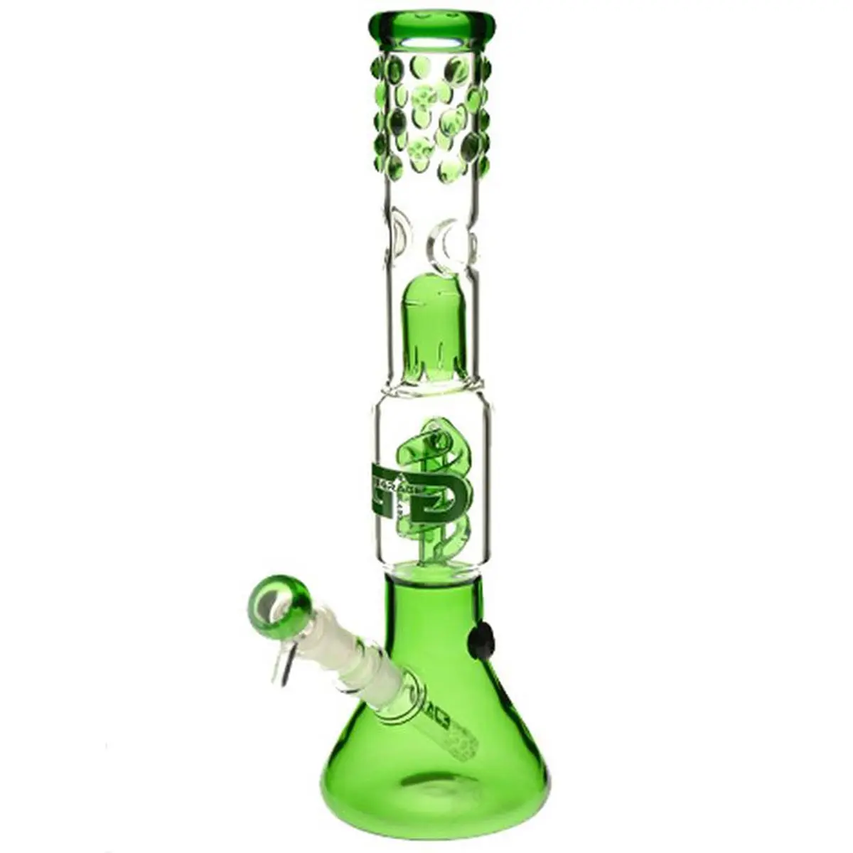Grace bong in vetro "Lewd Green Lucy" 35cm