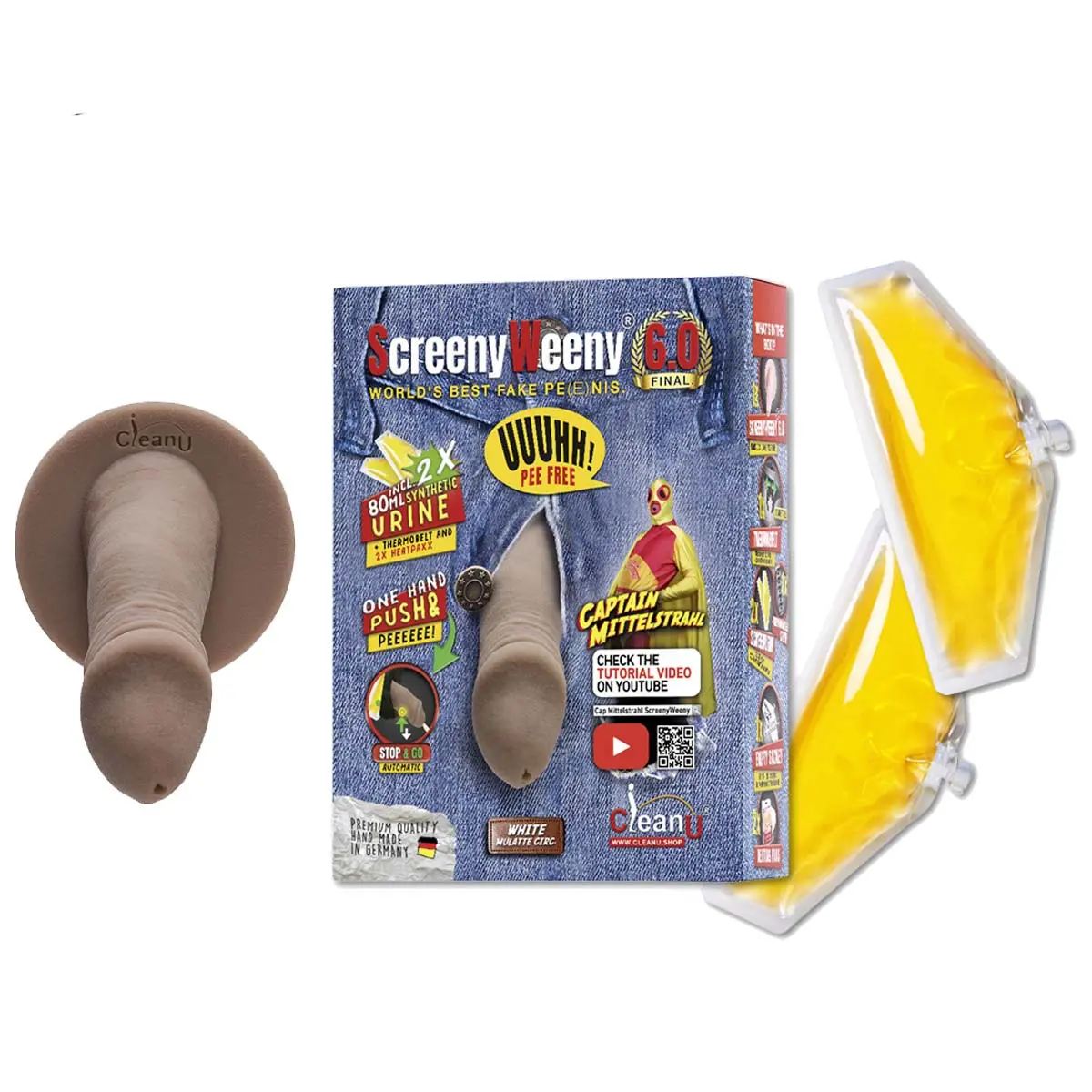 Screeny Weeny 6.0 bianco mulatte - circonciso