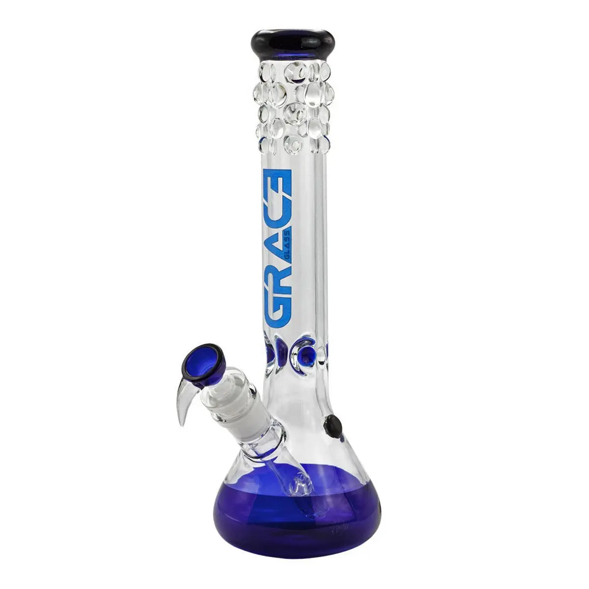 Grace Glass Bong 'Pearl' - blu
