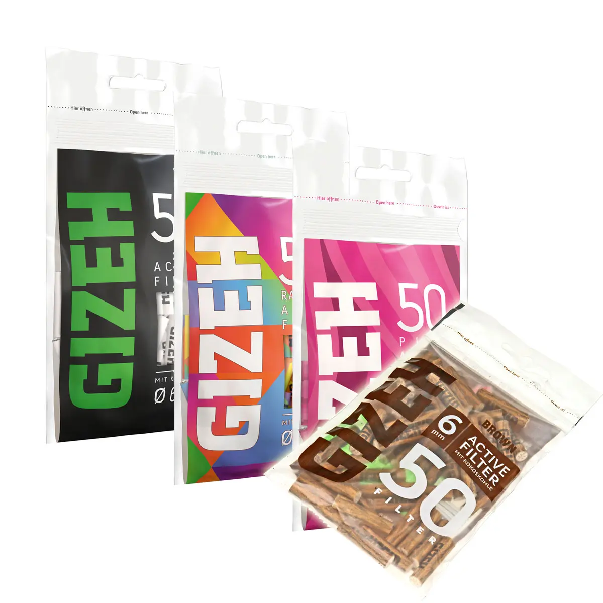 Filtro a carboni attivi Gizeh Slim 6 mm