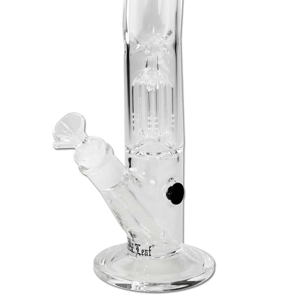 Black Leaf ice bong con percolatore a 4 bracci 33 cm