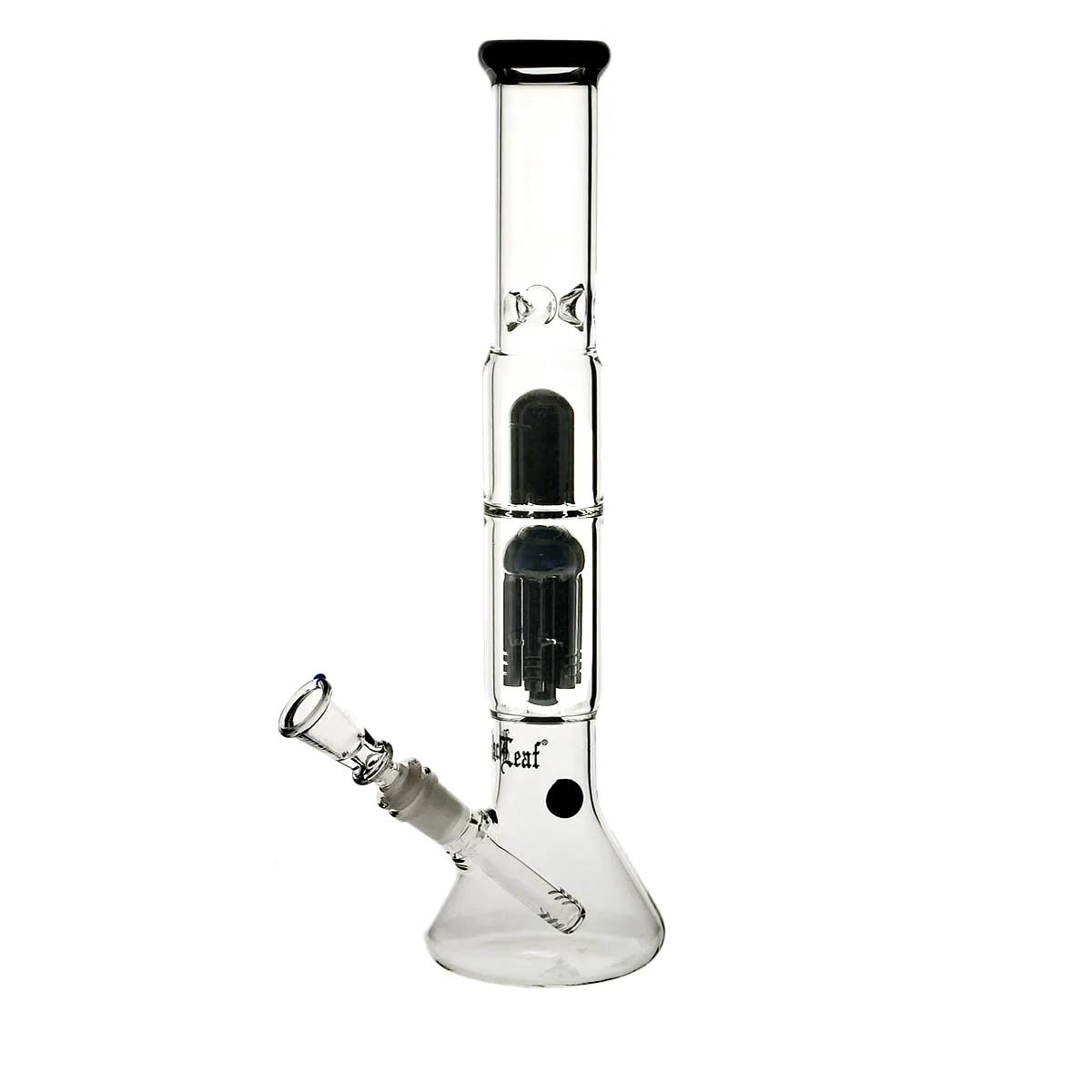Black Leaf Bong ghiaccio con percolatore nero