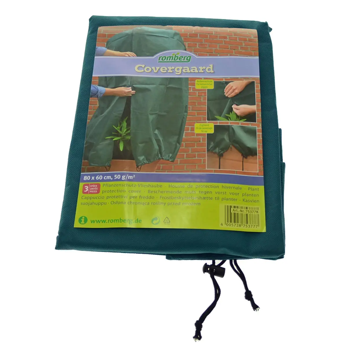 Protezione delle piante - copertina panno morbido, kit di 3, verde