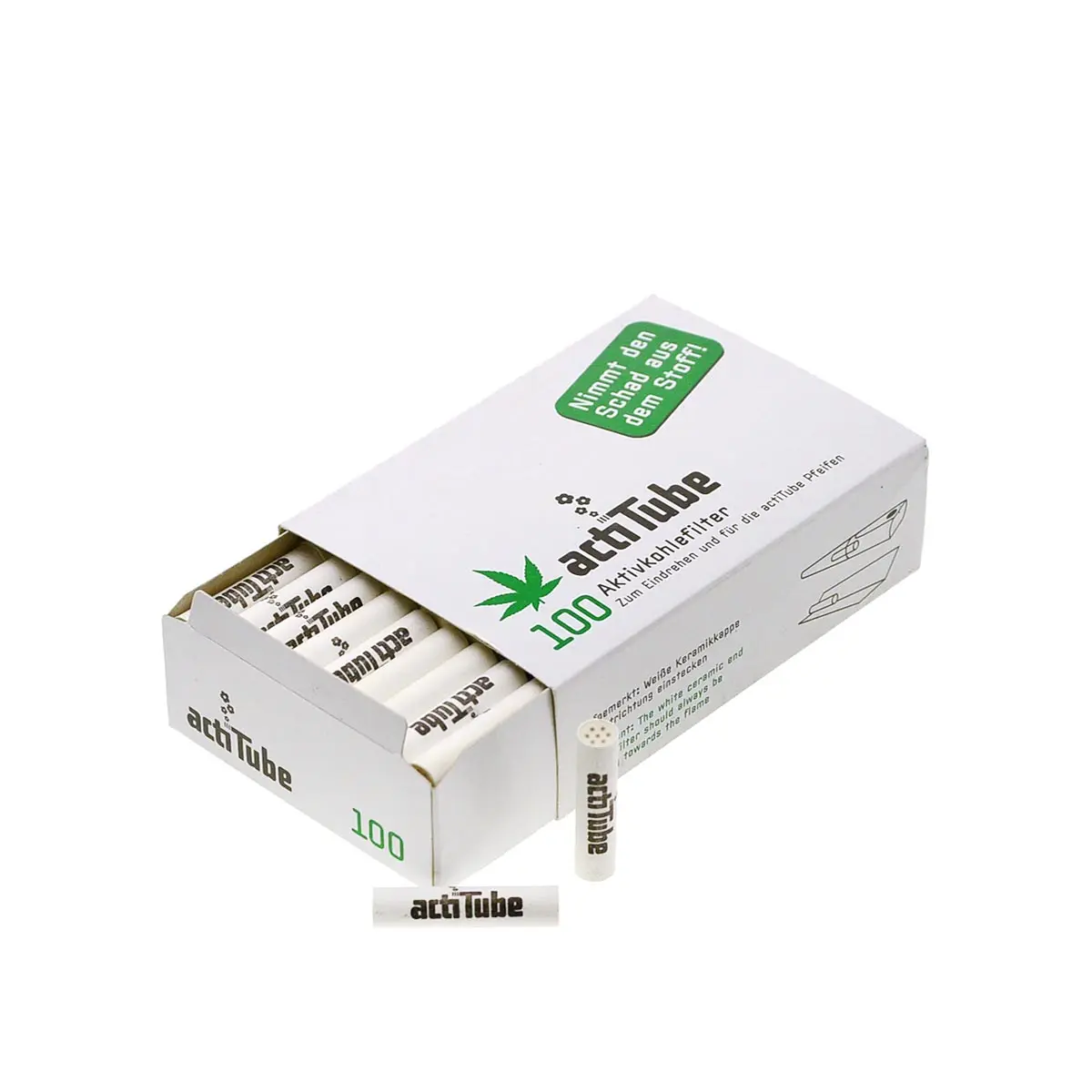 actiTube filtri a carbone attivo - 10 filtri 100 pz