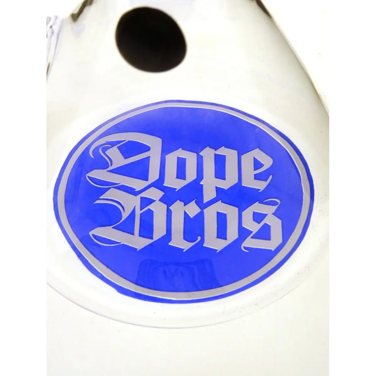 Amsterdam Skull Cone bong con percolatore 18,8 mm, 36cm - Spyral blu