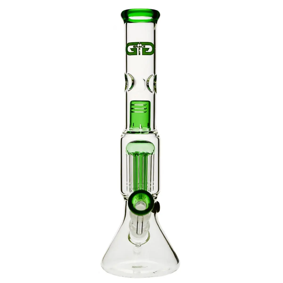Grace bong in vetro "Prurient Green Penny" 35cm