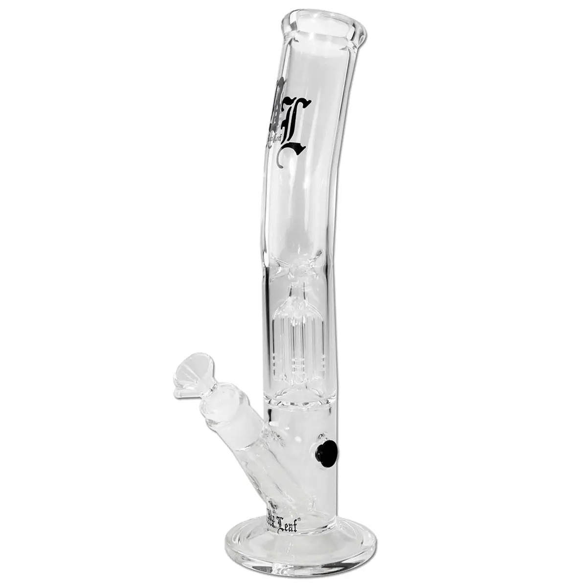 Black Leaf ice bong con percolatore a 4 bracci 33 cm