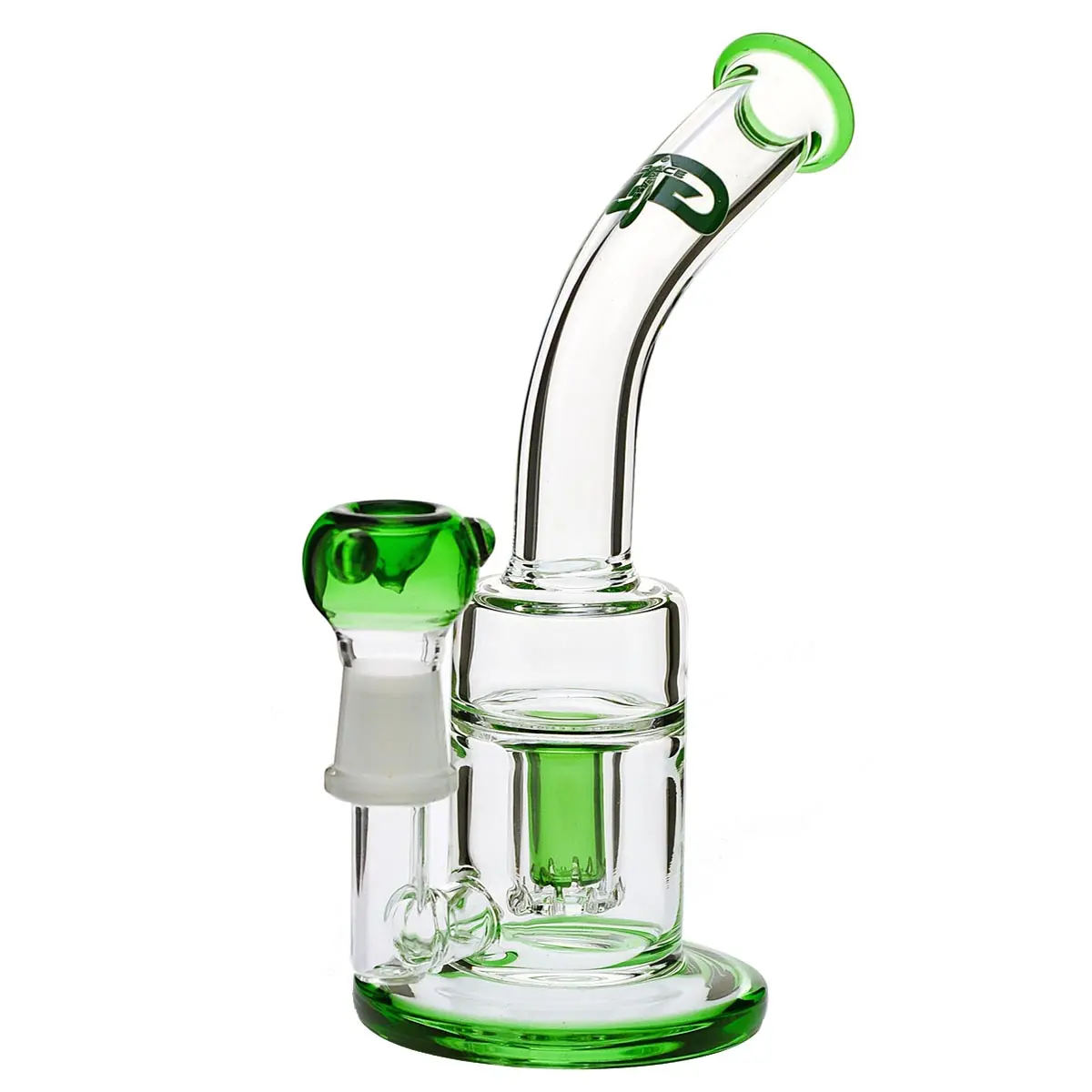 Grace bong in vetro "Svelte Green Svenya" 22 cm