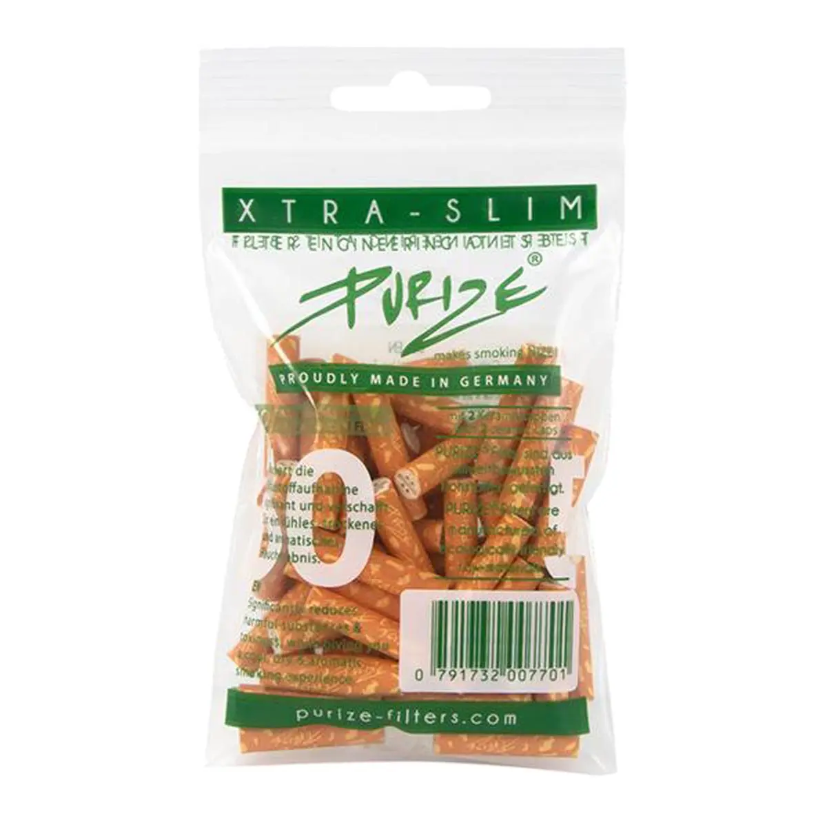 Filtro a carbone attivo PURIZE® - XTRA Slim Size Spy  50pz