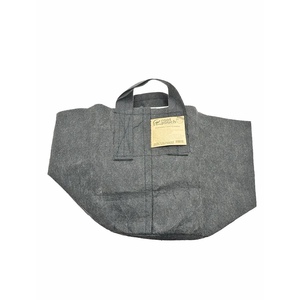 Root Pouch Nero con manico 260gr/m² 16l