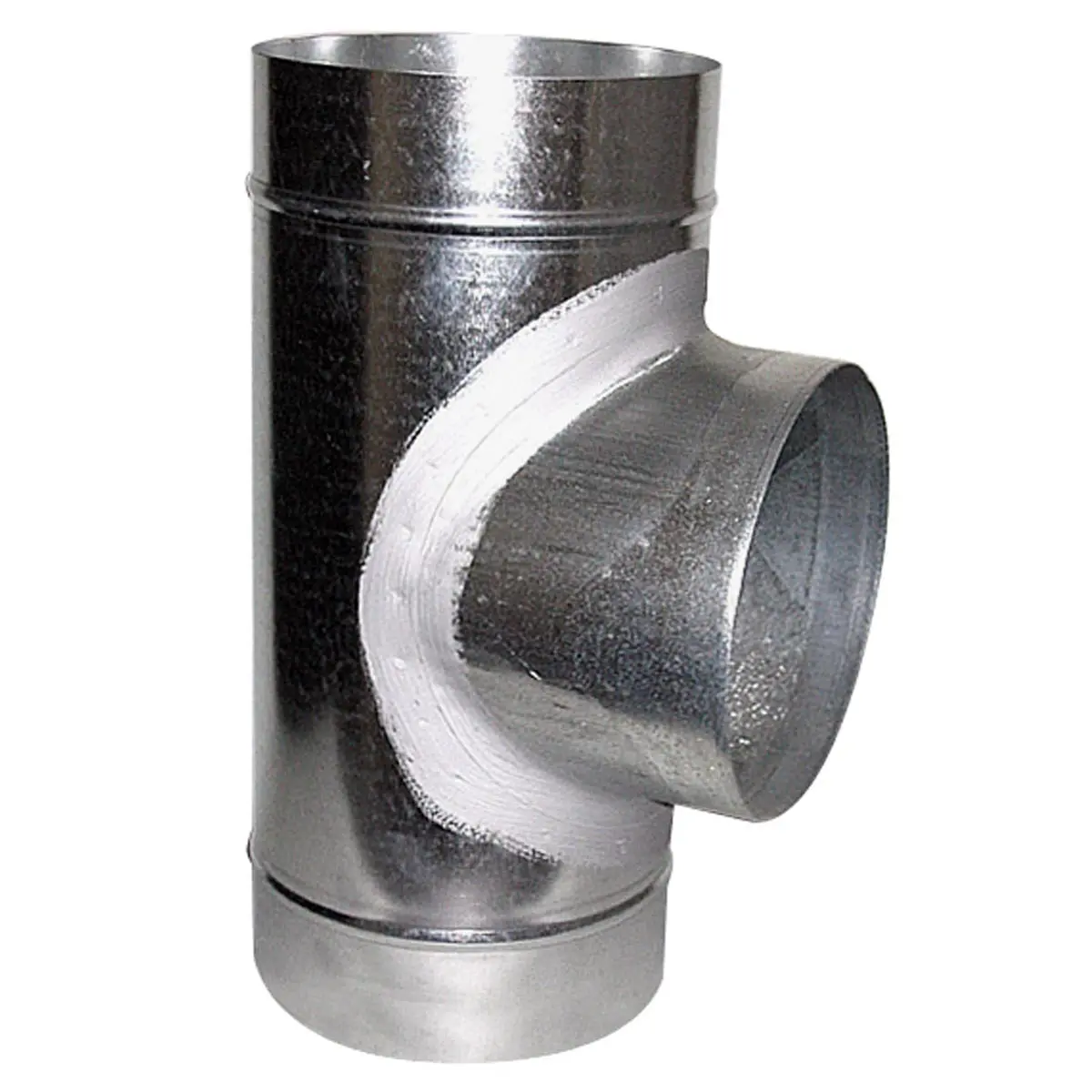 T- Duct adattatore 125 x 125 x 125mm (90°)