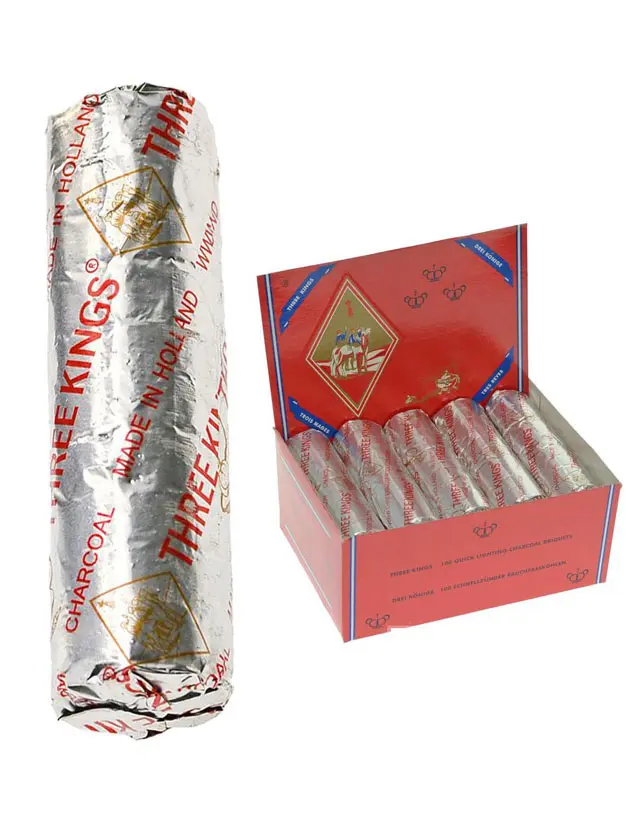 Three Kings carbone di narghilè 3 cm