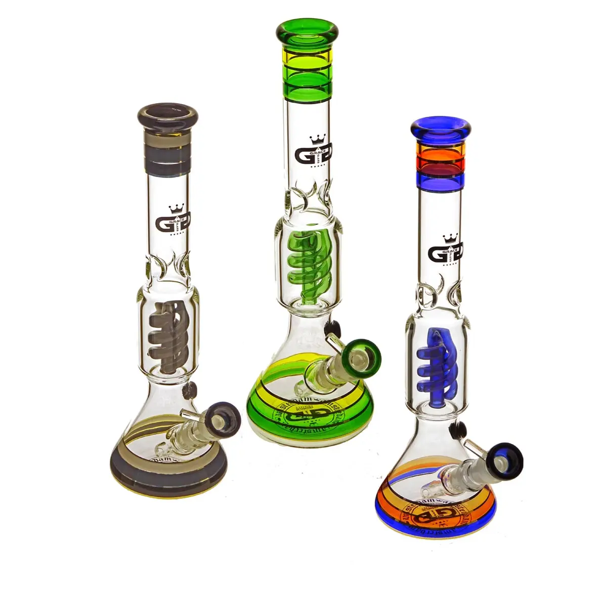 GG Cone Spyral bong in vetro 18.8 35cm