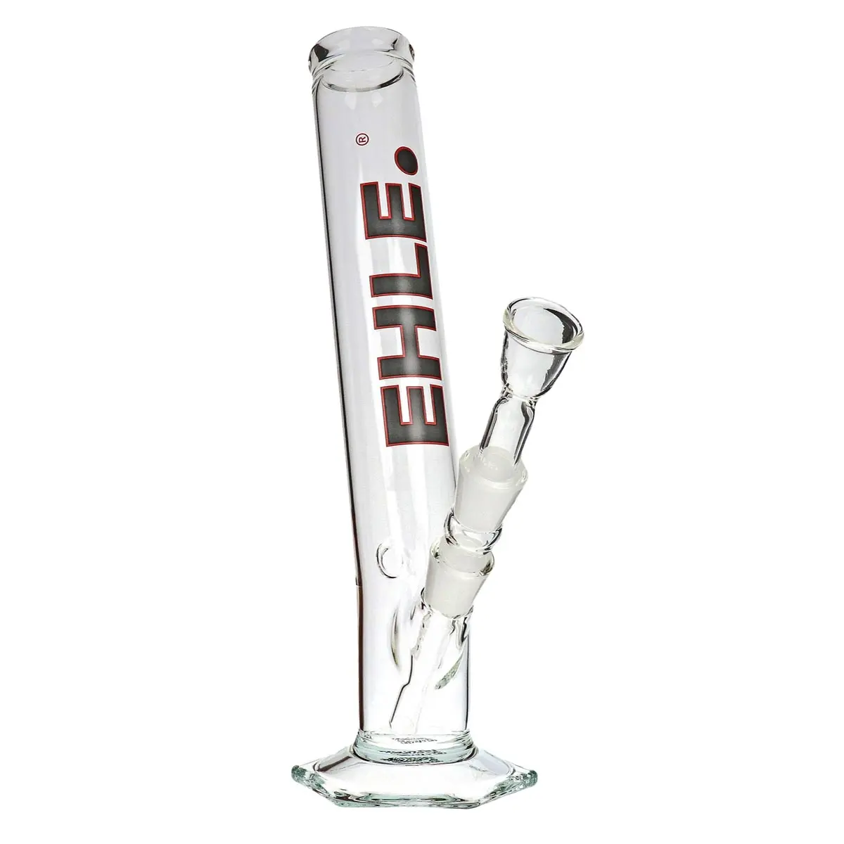 Ehle Bong angolato - 500ml - 18.8mm - nero-rosso