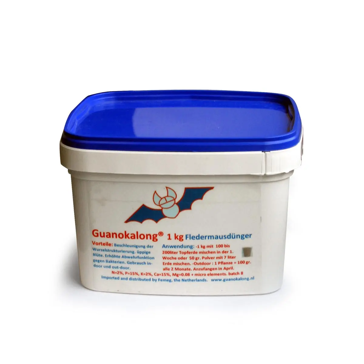 Femeg Guanokalong guano di pipistrello in polvere 1 kg