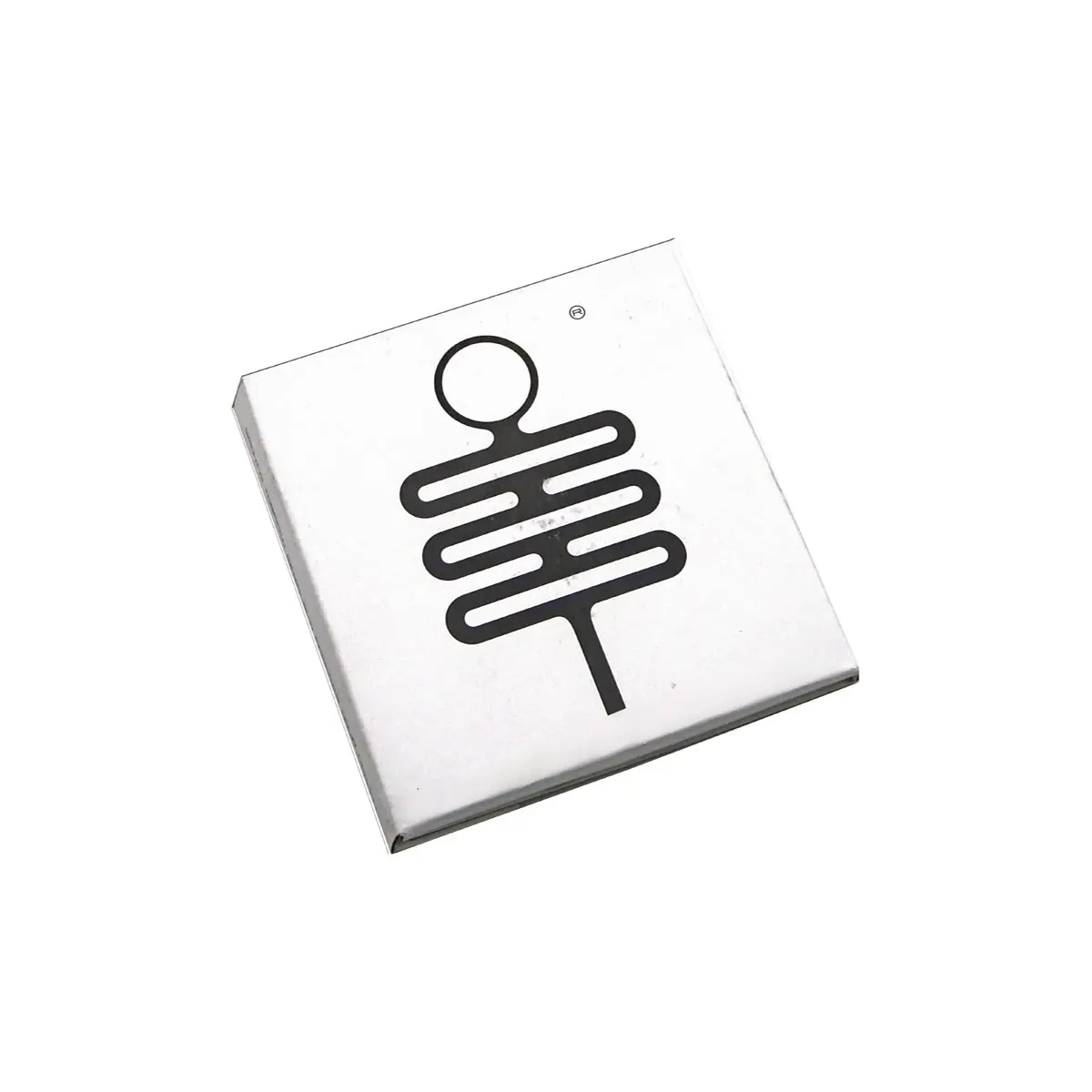 Silver Palm Leaf pipa magnetica argento