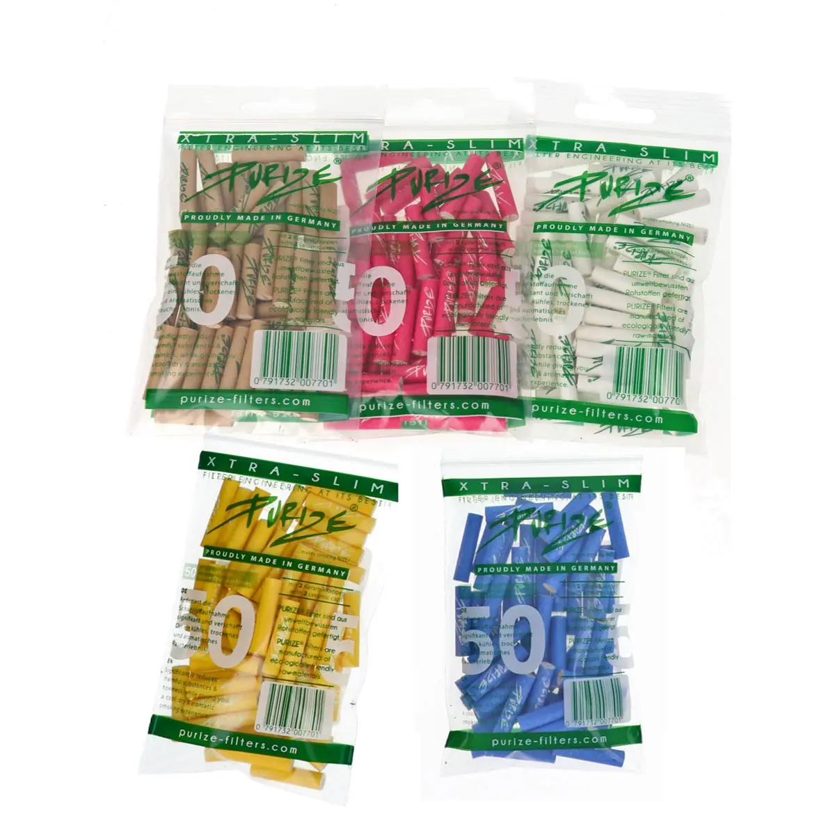 Filtro a carbone attivo PURIZE® - XTRA Slim Size 50pz